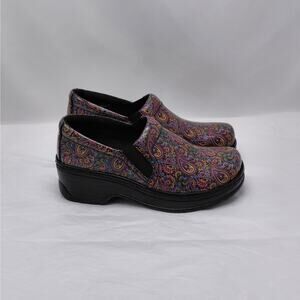 Klogs Womens Clogs 6.5 Paisley Patent Casual Comfort Nursing Work Everyday Wear